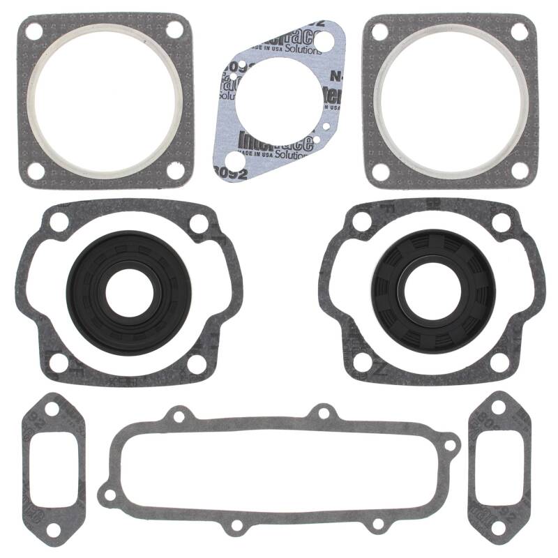 Vertex Pistons Vertex Gaskets Sachs 440 SA440 Electric Start FC/2 Complete Gasket Kit w/ Oil Seals