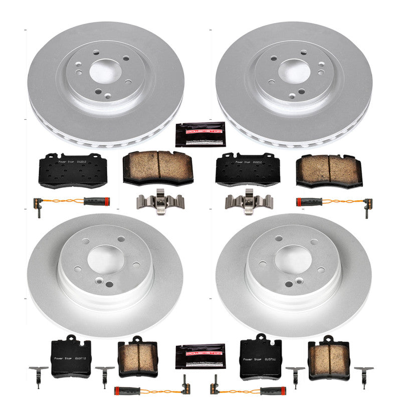 PowerStop Power Stop 2004 Mercedes-Benz C230 Front & Rear Z23 Coated Brake Kit