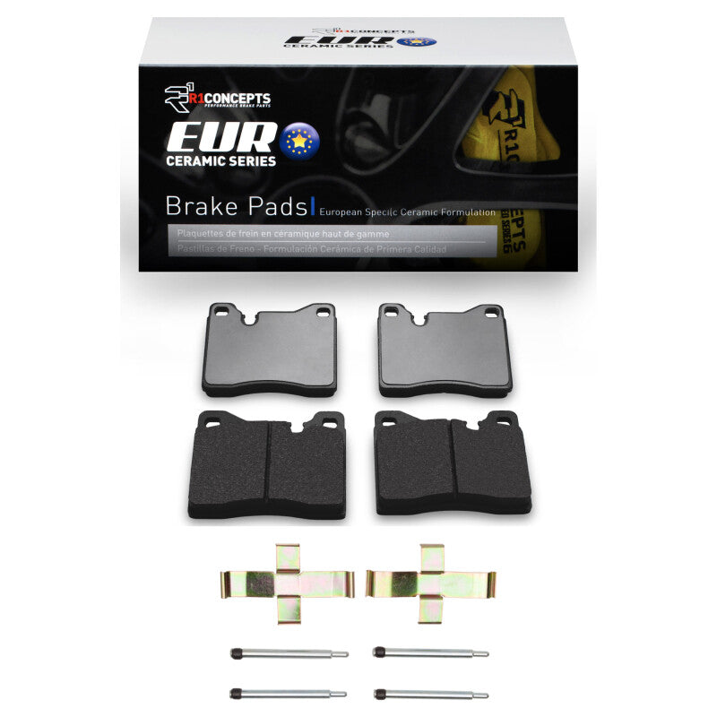 R1 Concepts R1 76-76 BMW 530I Front Euro Ceramic Pads & Hardware Kit