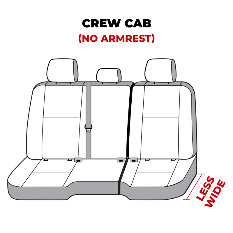 Covercraft 11-24 Dodge Ram Carhartt Super Dux SeatSaver Custom Second Row Seat Covers - Black