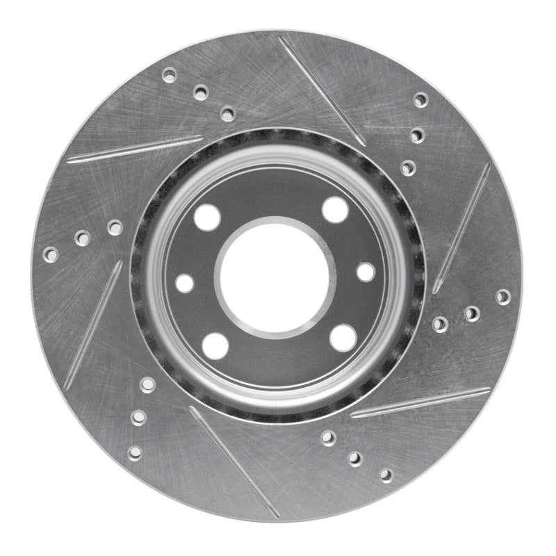 R1 Concepts R1 09-19 Dodge Vision (Mexico) Front Left Drilled & Slotted Silver Brake Rotor