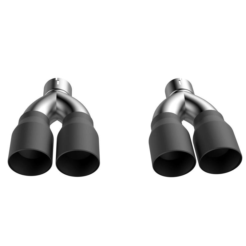 QTP 2015-2023 Dodge Challenger 5.7L QTP Black Quad Tip Adapter