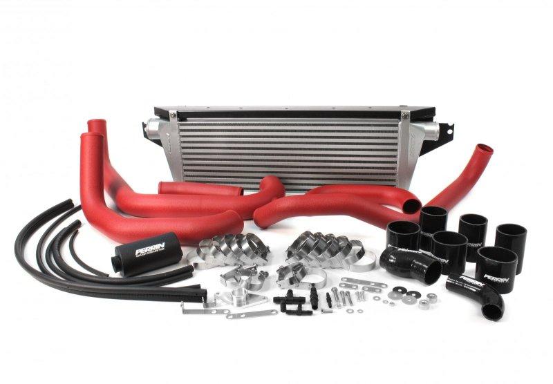 Perrin Performance PERRIN 15-21 Subaru STI Front Mount Intercooler Boost Tubes + Hardware - Black Tubes