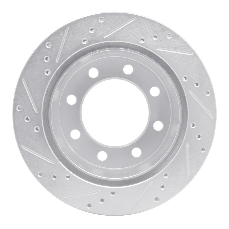 R1 Concepts R1 00-02 Dodge Ram 4000 (Mexico) Rear Right Drilled & Slotted Silver Brake Rotor