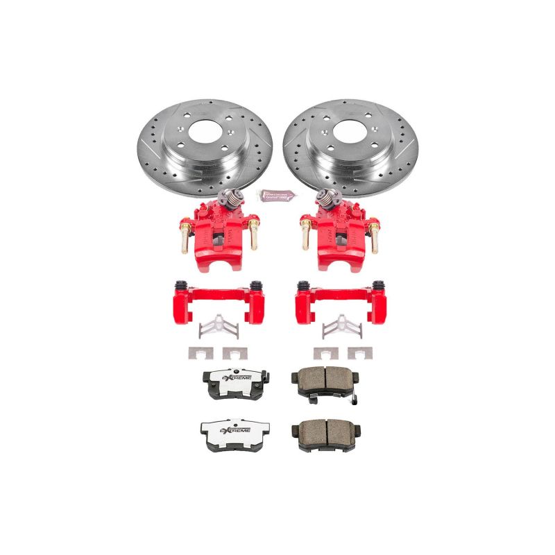 PowerStop Power Stop 92-96 Honda Prelude Rear Z26 Street Warrior Brake Kit w/Calipers