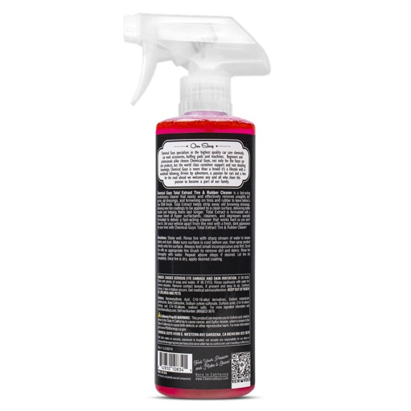 Chemical Guys Total Extract Tire & Rubber Cleaner - 16oz