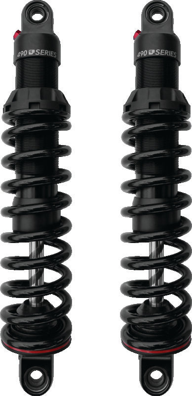 Progressive Harley-Davidson V-Rod 490 Series Shocks 13.0in Bushing - Black
