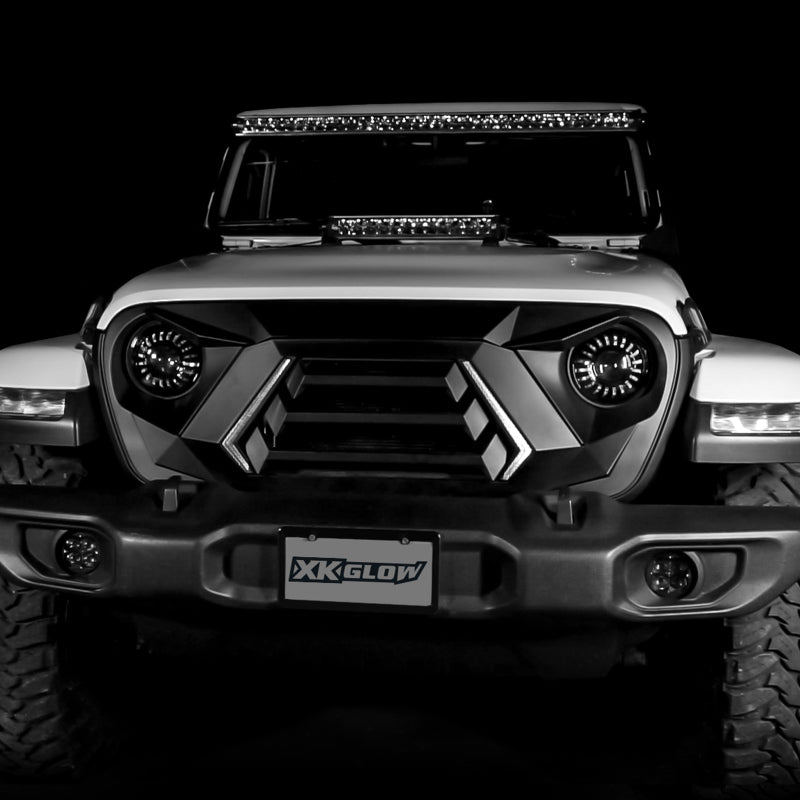 XKGLOW XK Glow JL Wrangler & Gladiator JT XKCHROME LED Grill Kit
