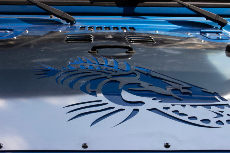 Fishbone Offroad 03-06 Jeep Wrangler TJ Hood Louver Raw Unpainted