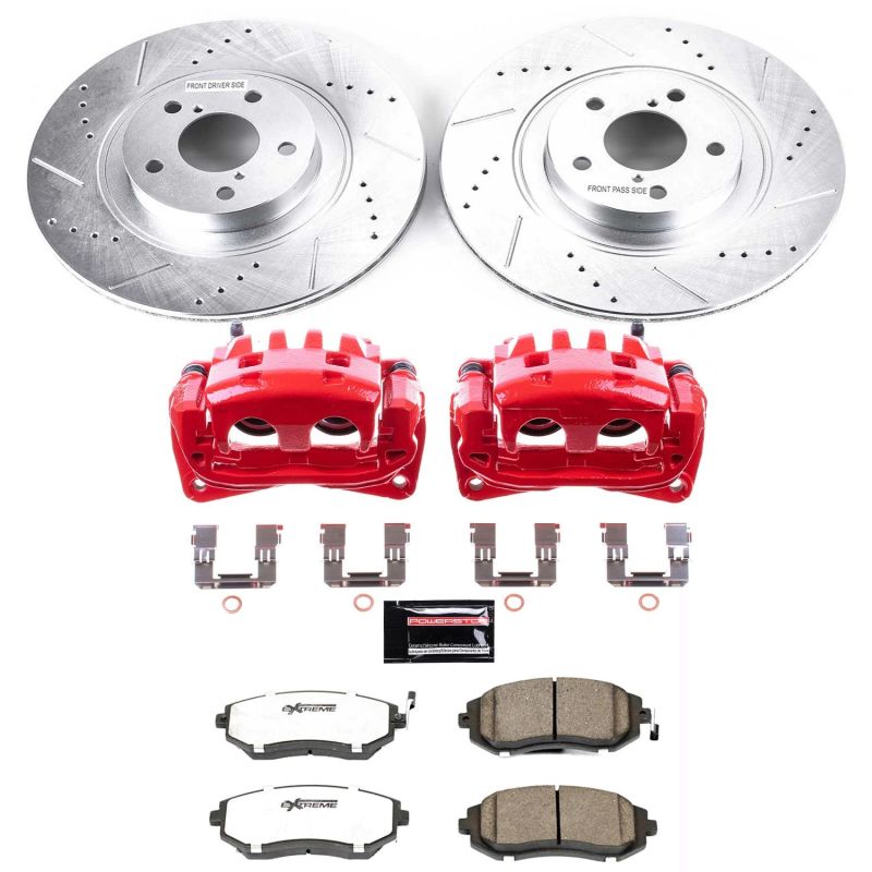 PowerStop Power Stop 04-06 Subaru Baja Front Z26 Street Warrior Brake Kit w/Calipers