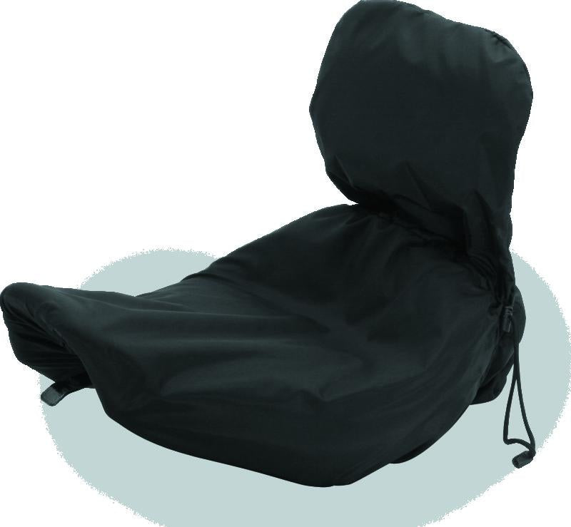 Mustang Motorcycle Mustang Harley Solo Seat w/Driver Backrest Rain Covers - Black