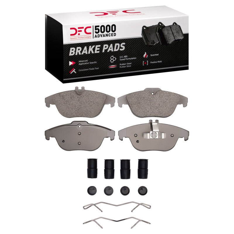 DFC 10-15 Mercedes-Benz GLK350 Rear 5000 Advanced Low Metallic Brake Pads and Hardware Kit