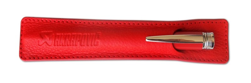 Akrapovic Akrapovic Leather Pencil sleeve - red