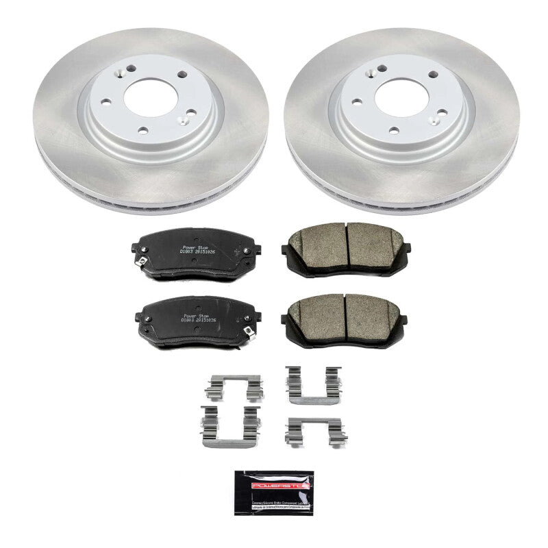 PowerStop Power Stop 2015 Hyundai Sonata Front Semi-Coated Rotor Kit