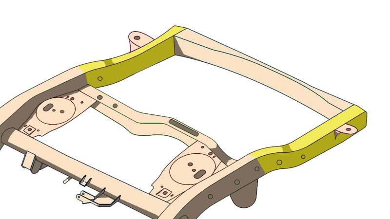 RustBuster 07-14 FJ Cruiser Center Frame Section - Right Side