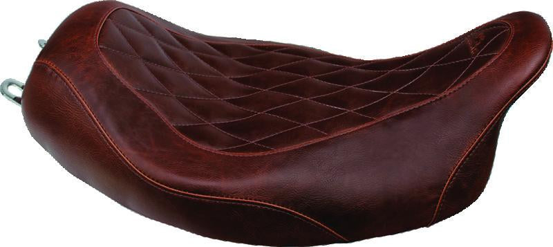 Mustang Motorcycle Mustang 06-17 Harley Softail Wide Tire (200mm)Wide Tripper Solo Seat - Distressed Brown