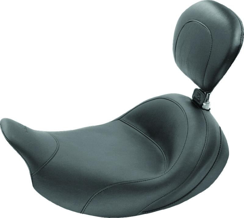 Mustang Motorcycle Mustang 08-21 Harley Electra Glide Std, Rd Glide ,Rd King, Str Glide Std Touring Solo Seat - Black