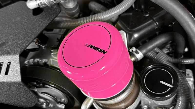 Perrin Performance PERRIN 15-26 Subaru WRX & 13-26 BRZ/FR-S/86/GR86 Oil Filter Cover - Hyper Pink
