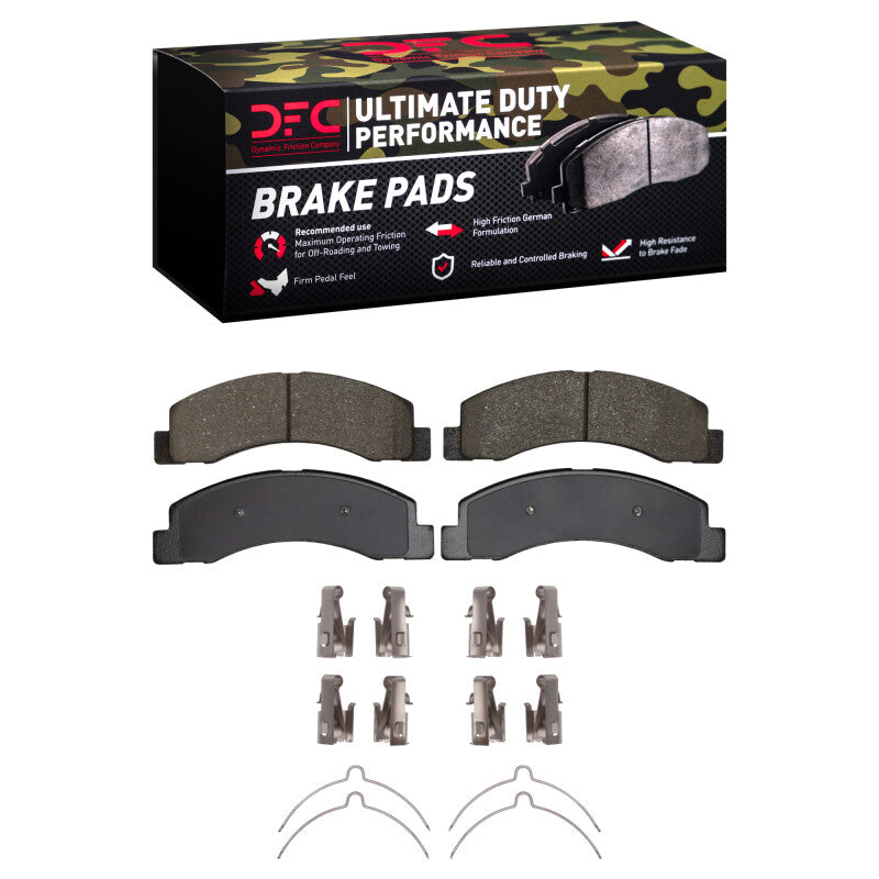DFC 99-05 Ford F-250 4WD (Super Duty) Front Ultimate Duty Performance Brake Pads and Hardware Kit