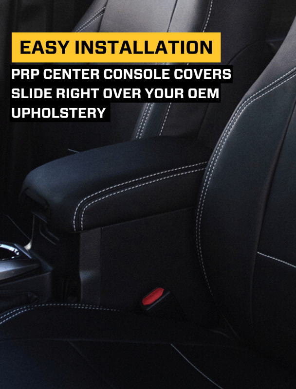 PRP Seats PRP 2013-2017 Subaru Crosstrek Center Console Cover - Black w/ Red Stitch