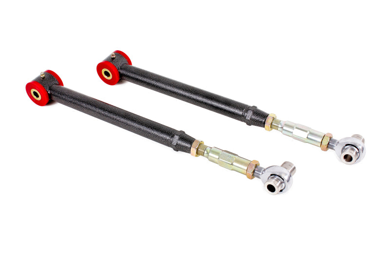 BMR Suspension BMR 05-14 S197 Mustang On-Car Adj. Lower Control Arms / Rod End Combo (Poly) - Black Hammertone