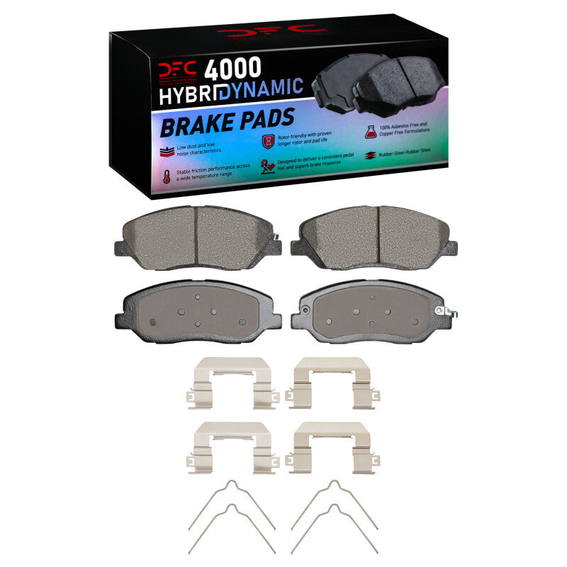 DFC 06-19 Hyundai Santa Fe Front 4000 HybriDynamic Brake Pads and Hardware Kit