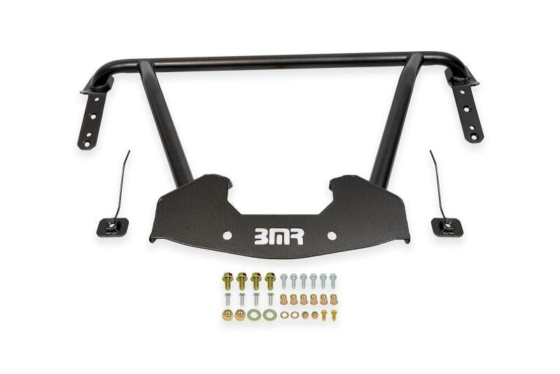 BMR Suspension BMR 64-67 GM A-Body Bolt-On Front Reinforcement Chassis Brace - Black Hammertone