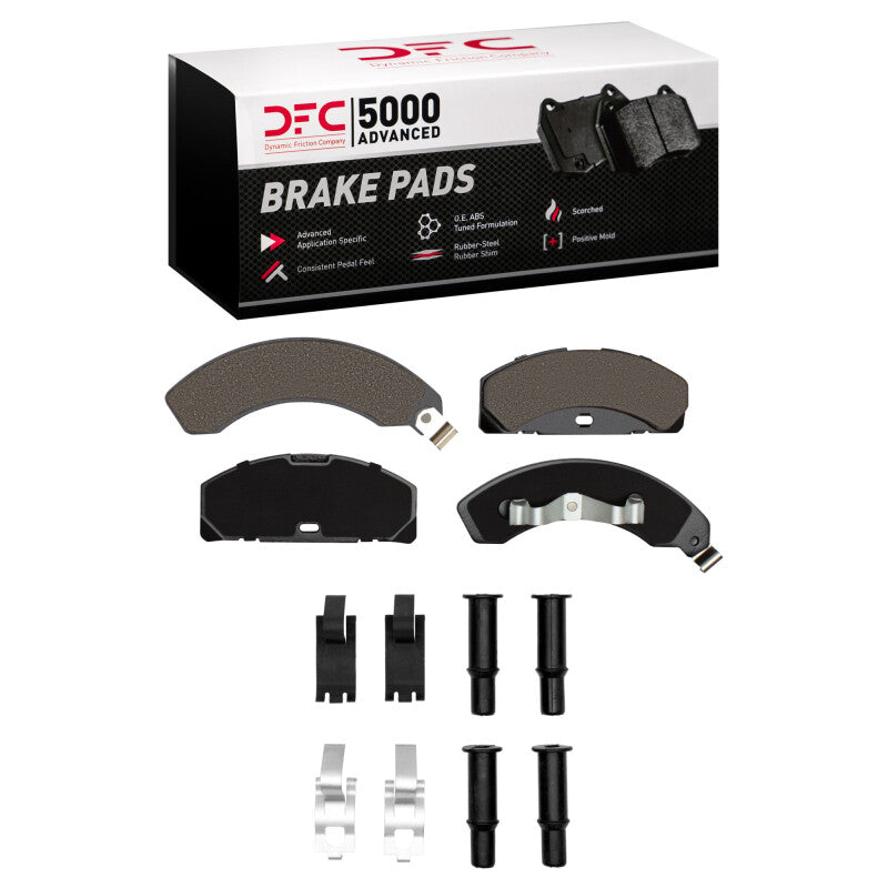 DFC 79-81 Ford Mustang Front 5000 Advanced Semi Metallic Brake Pads and Hardware Kit