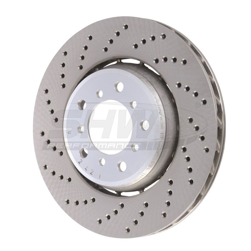 SHW Performance SHW 01-06 BMW M3 3.2L Left Front Drilled Lightweight Brake Rotor (European Model) (34112282801)