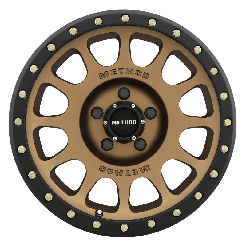 Method Wheels Method MR305 NV 17x8.5 0mm Offset 5x150 116.5mm CB Method Bronze/Black Street Loc Wheel