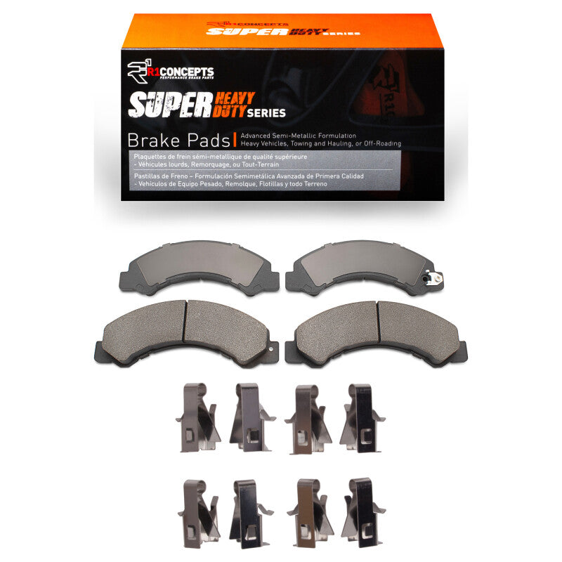 R1 Concepts R1 2012-2020 Hino 155 Fr and Rr R1 Super Duty Pads & Hardware Kit