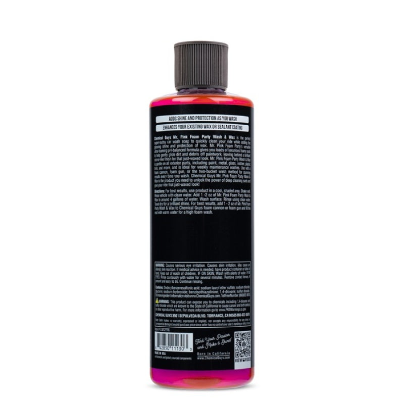 Chemical Guys Mr. Pink Foam Party Vehicle Wash Soap- 16oz
