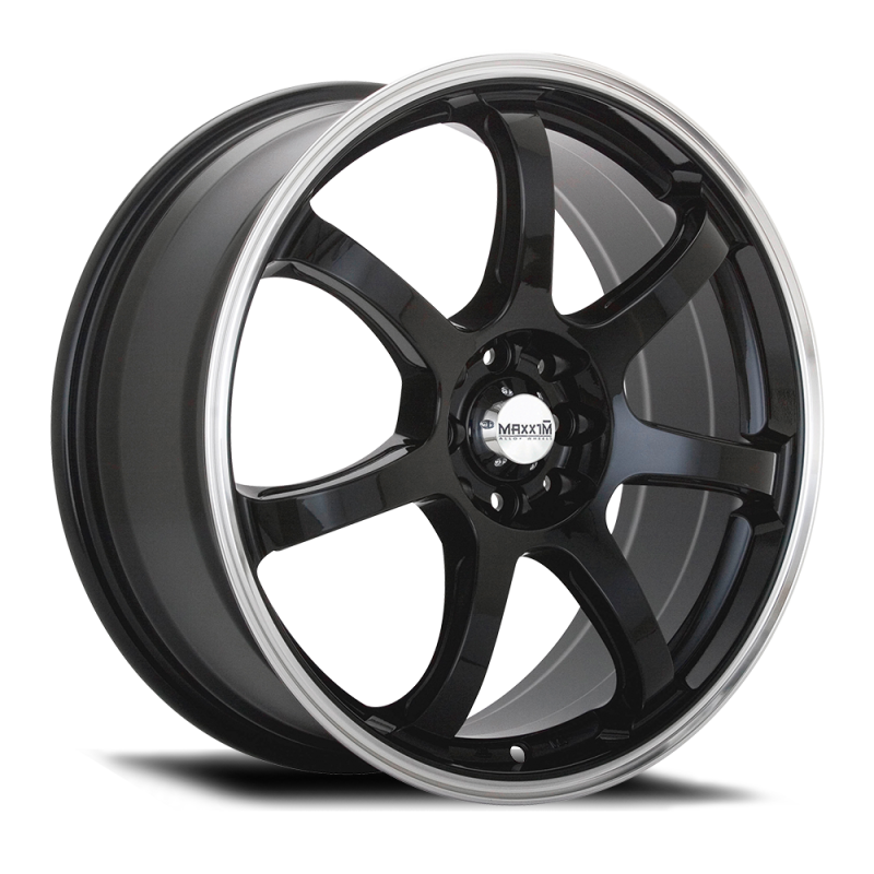 Konig Maxxim Knight 16x7 8x100/114.3 ET40 Gloss Black Lip Polish