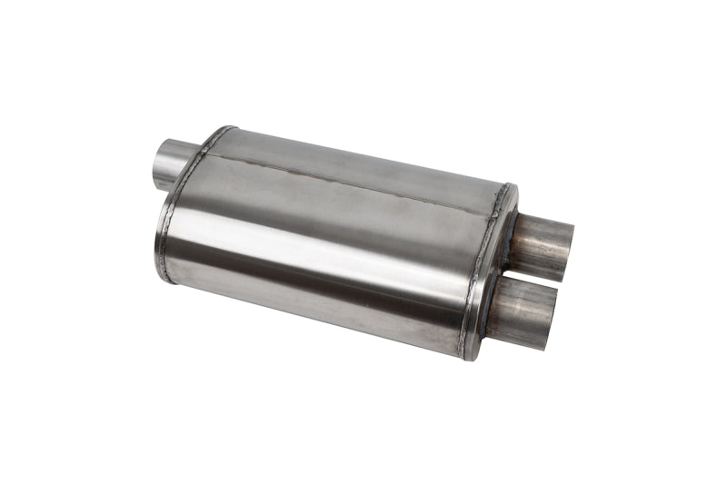 CORSA Performance Corsa PRO-Series Tuned 304SS Muffler 2.5in Single Inlet / Dual Outlet - 19in OAL