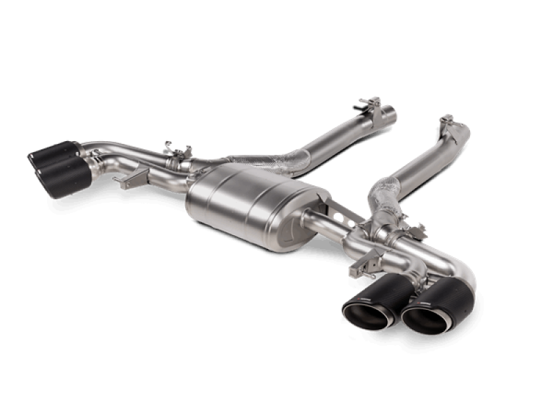 Akrapovic Akrapovic 2020-23 BMW X5M (F95)/X6M (F96) Slip-On Line (Titanium) w/Carbon Fiber Titanium Tips