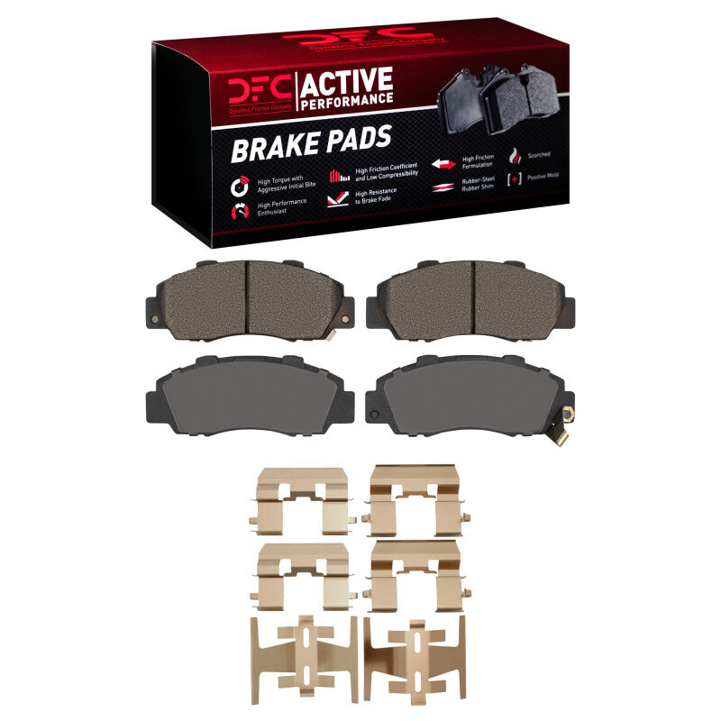 DFC 91-02 Acura LEGEND Front Active Performance Pads and Hardware Kit
