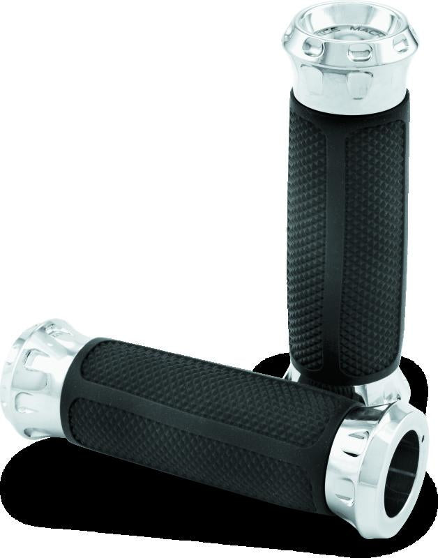 Performance Machine Handle Grip Set Overdrive - Chrome
