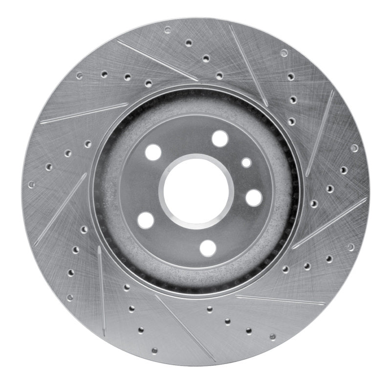 R1 Concepts R1 13-19 Buick Regal Front Left Drilled & Slotted Silver Brake Rotor
