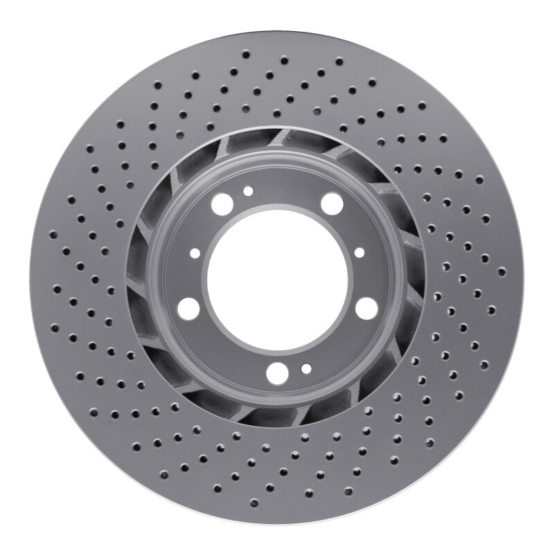DFC 98-12 Porsche 911 Right Front Drilled Hi-Carbon Alloy Geomet Coated Rotor