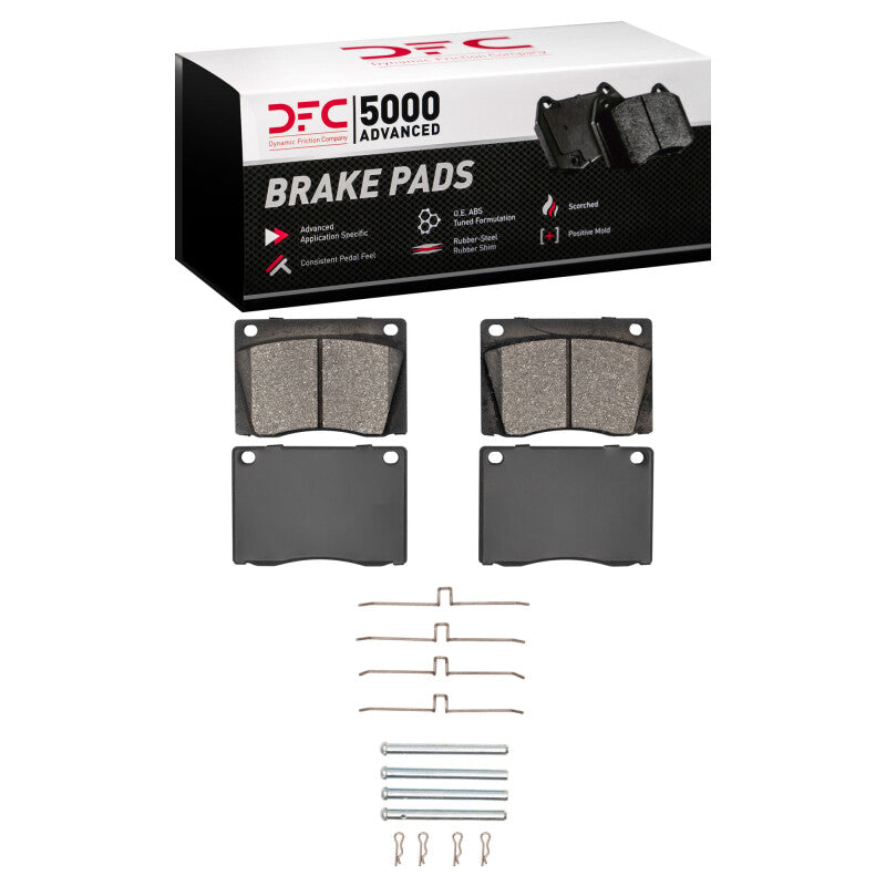 DFC 61-79 Jaguar XKE Front 5000 Advanced Low Metallic Brake Pads and Hardware Kit