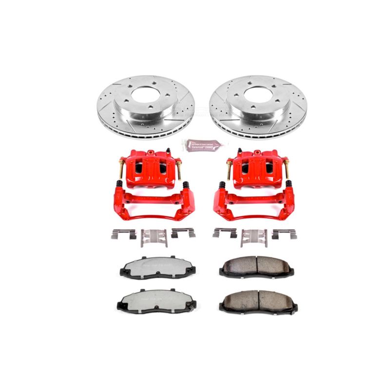 PowerStop Power Stop 99-03 Ford F-150 Front Z36 Truck & Tow Brake Kit w/Calipers