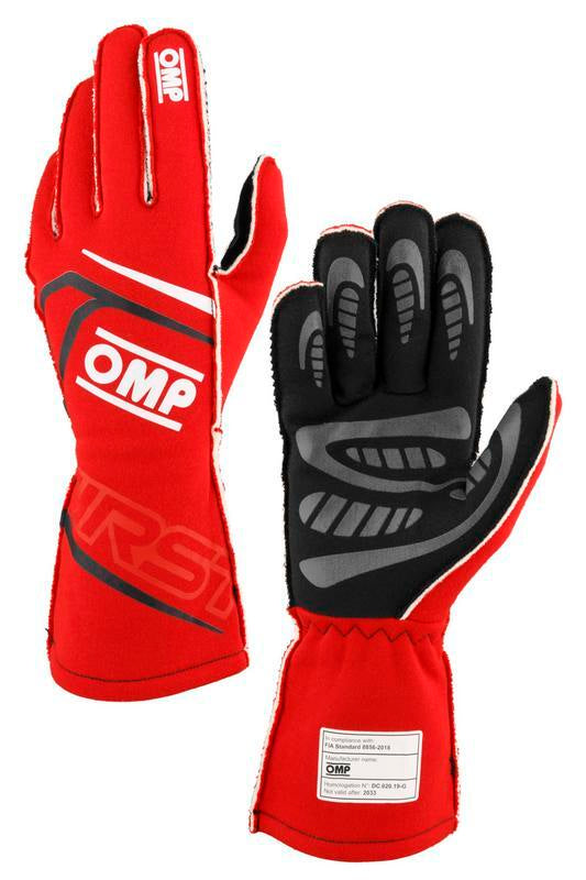 OMP FIRST GLOVES FIA 8856-2018 MY2025 NAVY BLUE / TIFFANY SZ XL
