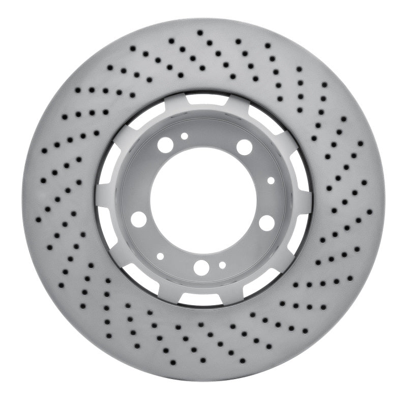 DFC 94-98 Porsche 911 Left Front Drilled Hi-Carbon Alloy Geomet Coated Rotor
