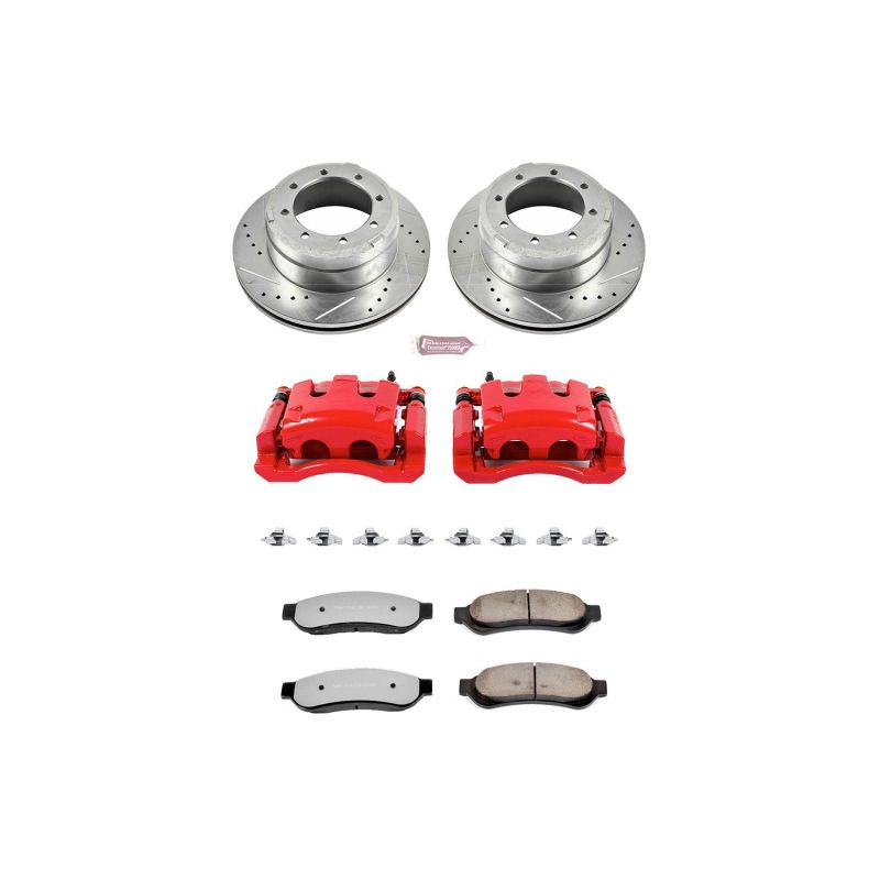 PowerStop Power Stop 05-10 Ford F-350 Super Duty Rear Z36 Truck&Tow Kit w/Cals