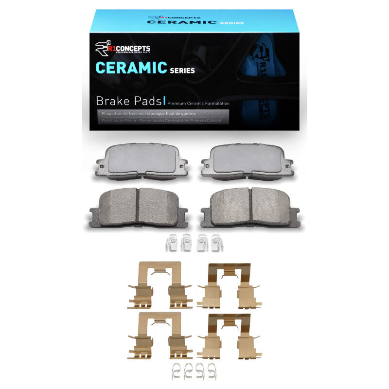 R1 Concepts R1 2002-2006 Lexus ES300 Rear R1 Ceramic Pads & Hardware Kit