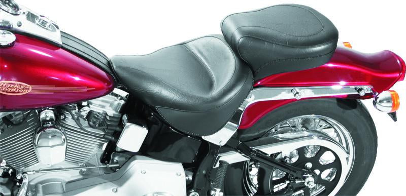 Mustang Motorcycle Mustang 00-15 Harley Softail Standard Rear Tire Wide Touring 1PC Seat - Black