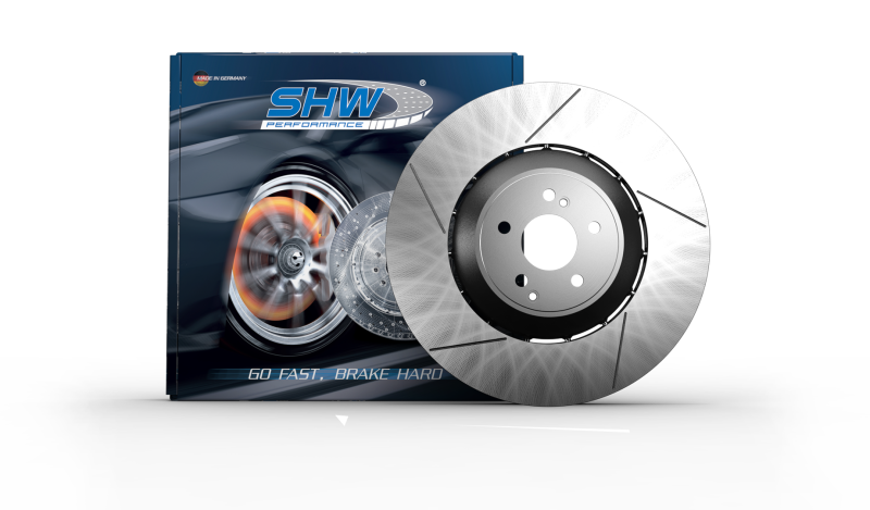 SHW Performance SHW 10-16 Porsche Panamera Turbo 4.8L w/o Ceramics Left Front Slotted LW Brake Rotor (298615301C)