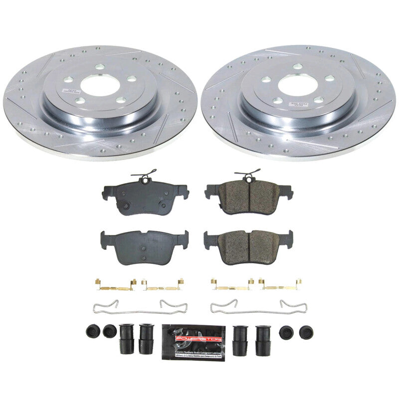 PowerStop Power Stop 21-23 Ford Mustang Mach-E Rear Z23 Evolution Brake Kit