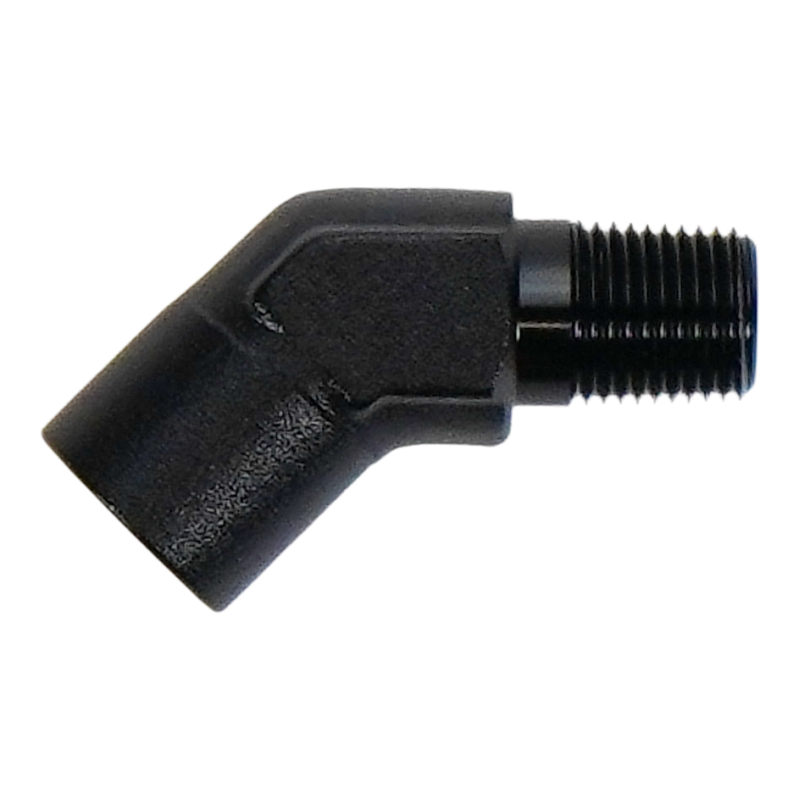 DeatschWerks 1/8in NPT Female to 1/8in NPT Male 45-Degree Fitting