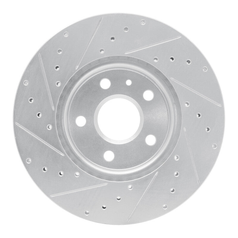 R1 Concepts R1 10-25 Buick ALLURE Front Right Drilled & Slotted Silver Brake Rotor
